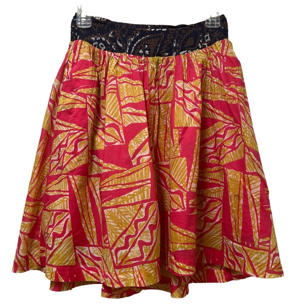 Anthropologie Vanessa Virginia Tropical Pink Tamarind Skirt Size 4